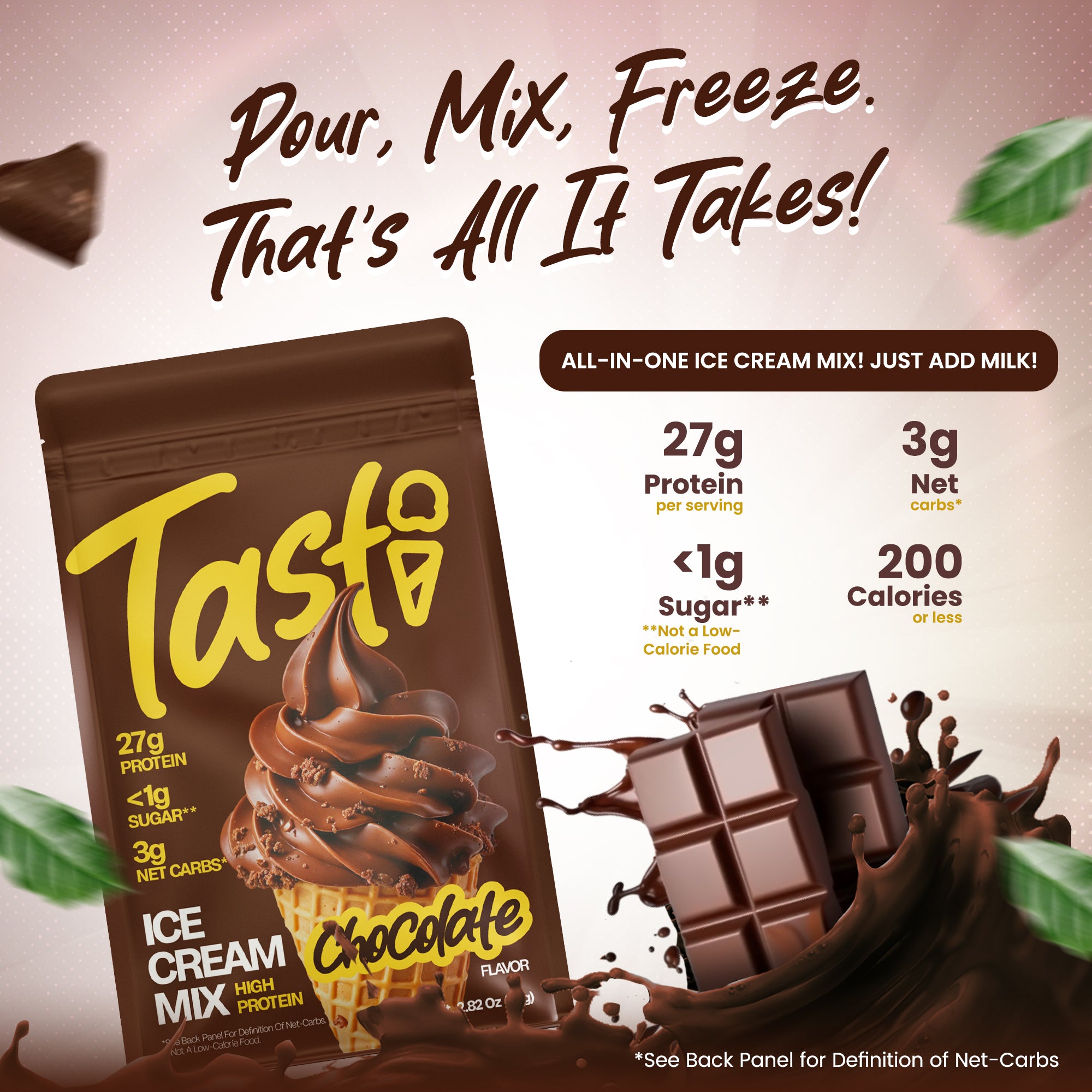Tasti Protein Ice Cream Mix