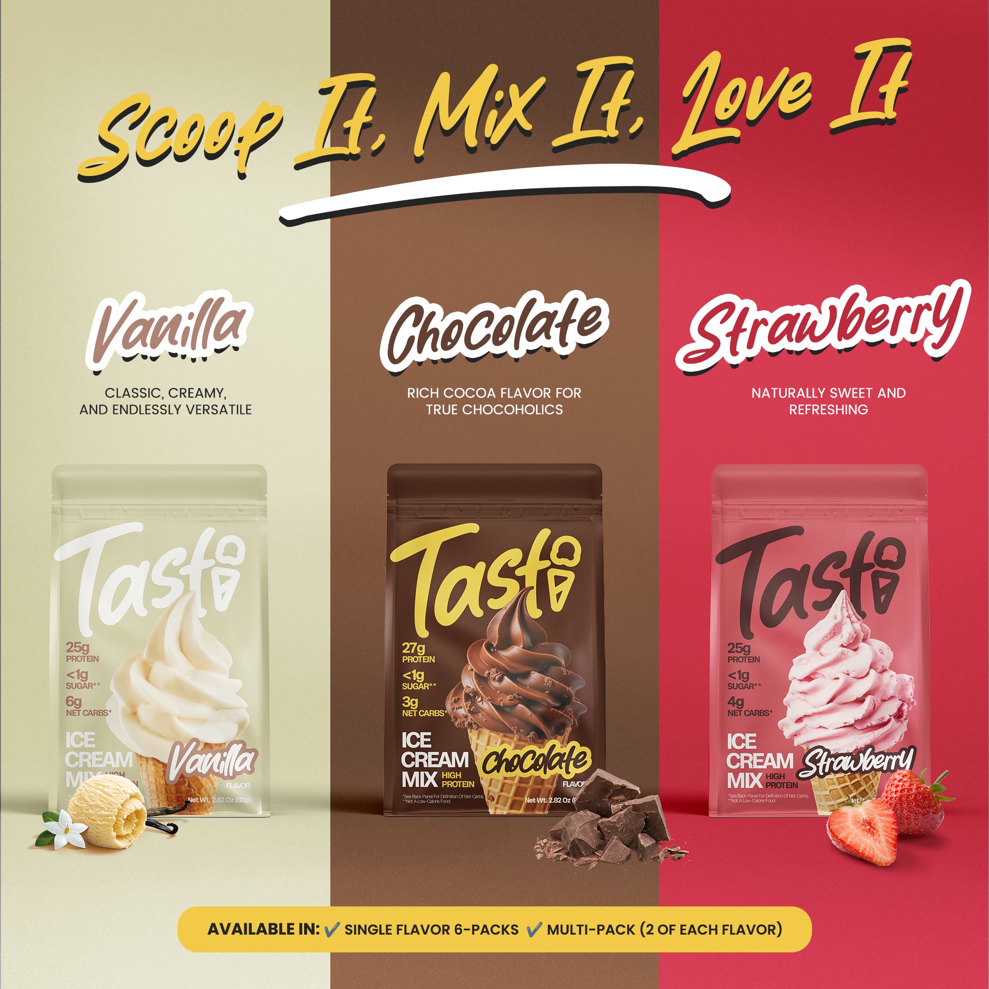 Tasti Protein Ice Cream Mix
